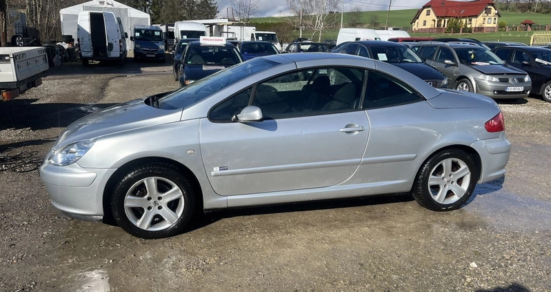 Peugeot 307 CC cena 9800 przebieg: 170000, rok produkcji 2004 z Mikołajki małe 742